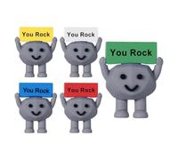 Sensory Worry Stone Set, Positive Energy Crystal Decor, Smooth Handheld Stress Reliefs, Inspirational Engraved Pebbles for Birthday Christmas Family Friends, 1,42 x 1,65 pulgadas