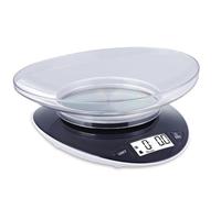 SENSSUN Báscula Digital de Alimentos con Cuenco 0,8L, 5kg/11lb, Negro