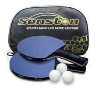 Senston Profesional Raqueta de Tenis de Mesa Set de 2 Jugadores, Pelotas de Tenis de Mesa de 3 Estrellas, Paleta de Ping Ppong con Estuche, Ideal para Juegos Profesionales y Recreativos