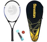 Senston Raqueta de Tenis Moldura de Una Pieza,Unisex,Incluido Bolsa de Tenis/1 Grip/1 Amortiguadores,Azul