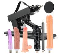 SENSUA Máquina Sexual Automática con 5 Consoladores, Barra de Extensión y Accesorio de Ventosa, para Mujeres, Hombres y Parejas, Sex Machine Ajustables para Masaje Vaginal, Anal y Masturbación