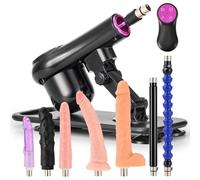 SENSUA Máquina Sexual Automática Máquina Sexual con Empuje con 7 Accesorios y Control Remoto, Diseñada para Mujeres, Hombres y Parejas, Sex Machine Ajustables para Masaje Vaginal, Anal y Masturbación