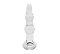 Sensual Glass Rimba Dildo Dolly Transparente - 200 gr