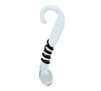 Sensual Glass Rimba Dildo Esmée Transparente/Negro - 200 gr