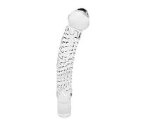 Sensual Glass Rimba Dildo Isa Transparente - 200 gr