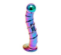 Sensual Glass Rimba Dildo Nikita Multicolor - 200 gr