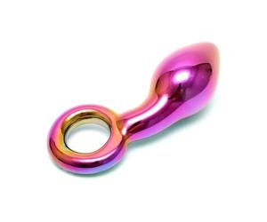 Sensual Glass Rimba Plug Anal Kaleigh Multicolor - 200 gr