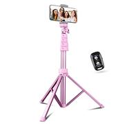 Sensyne Trípode para teléfono de 62 pulgadas y palo selfie, soporte extensible para teléfono celular con control remoto inalámbrico y soporte para teléfono, compatible con iPhone y Android, cámara