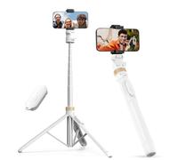 Sensyne Trípode para teléfono de 72 pulgadas, trípode extensible para iPhone y palo selfie con soporte desmontable para teléfono y control remoto inalámbrico, trípode para iPhone compatible con todos