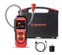 SENSYX Detector de fugas de refrigerante HVAC recargable, extractor de freón halógeno, detección de aire acondicionado, buscador de gas automotriz (detector de gas refrigerante y combustible SFD201)