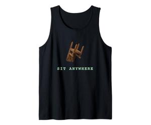 Sentarse En Cualquier Lugar Humor Surrealista Abstracto Visual Sátira Camiseta sin Mangas