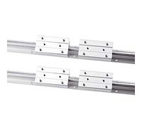 SenTECH Guía Lineal Parte de CNC SBR20 2200mm/ 86,6pulgadas 20mm 2 pcs Riel Lineal + 4pcs SBR20LUU Bloque de Rodamiento, para impresora 3D y otro, suave y estable