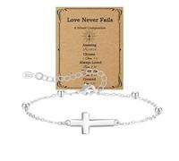 Senteria Pulsera de plata para mujer, ajustable, de plata de ley 925, hipoalergénica, con circonita cúbica, apilables, regalos para mujeres, Plata de ley, No es una piedra preciosa
