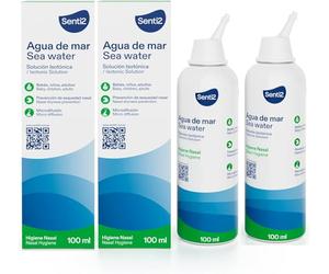 Senti2 DUPLO Spray Nasal Isotónico Agua de mar - El embalaje puede variar 2x100ml