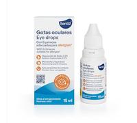 Senti2 - Gotas Hidratantes para Ojos Irritados y Secos por Alergias, Lágrima Artificial con Ácido Hialurónico 0,2% y Aptas para Lentes de Contacto, 15 ml