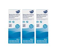 Senti2 Solución Única para Lentes de Contacto Blandas, Pack 3x360ml con Portalentes de Regalo