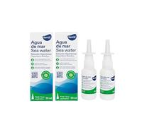 Senti2 Spray Nasal de Agua de Mar Hipertónica con Aloe Vera, Solución Descongestionante, 30 ml, para Resfriados y Alergias, Fácil Aplicación (paquete de 2)