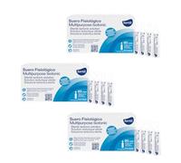 Senti2 - Suero Fisiológico en Monodosis 60 uds, Higiene Nasal, Ocular y Auricular para Adultos y Bebés PACK DE 3