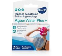 Senti2 Tapones de Natación, protege del agua - 4 unidades (2 pares) - paquete de 3