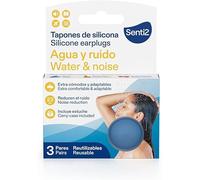 Senti2 Tapones de Silicona Moldeable Extra cómodos y adaptables - 6 unidades (3 pares) - paquete de 2