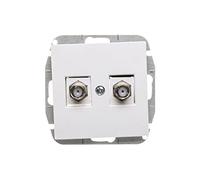 SENTIA Socket 2x TV Tipo F-F 1487-10 Elektro-plast Eletterisch 5901752639546