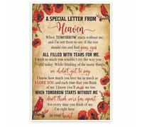 Sentimental Memory Poster Special Letter from Heaven Always in Your Heart Gift Wall Art for Home Decor(Unframed,08x12inch(20x30cm))