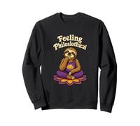 Sentir Comic Filoslothical Perezoso Yoga Humor Sudadera