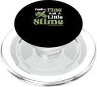 Sentirse bien y un poco de limo divertidos agricultores de okra vegetales PopSockets PopGrip para MagSafe
