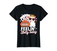 Sentirse Slotty Hoy Gambling Casino Funny Slot Machine Cat Camiseta
