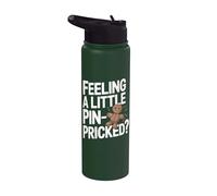 Sentirse un poco atrapado: divertido Halloween vudú Stainless Steel Insulated Water Bottle