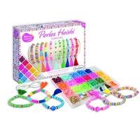 Sentosfera - Perlas Heishi Pompons - Caja creativa para niños a partir de 8 años - Crea pulseras con más de 1400 cuentas y 10 pompones - 80001