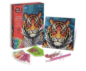 Sentosphere 3902027 - Kit de Pintura de Diamantes de imitación, diseño de Tigre, para niños y Adultos