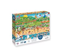 Sentosphere 3907404-Puzle Infantil de 200 Piezas con Superficie Aterciopelada para niños a Partir de 7 años, Objetos Ocultos, fútbol, equitación, Color reedición (Calypto 7404)