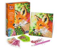 Sentosphère Kit de manualidades 3920360 – zorro con brillantes para niños y adultos