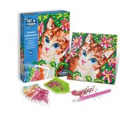 Sentosphere 3920370 - Kit de pintura de diamantes de imitación, diseño de gato, para niños y adultos