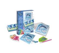 Sentosphere 3932490 - Kit de manualidades para niños y adultos, caja de diamantes de imitación, diseño de delfines