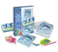 Sentosphere 3932490 - Kit de manualidades para niños y adultos, caja de diamantes de imitación, diseño de delfines