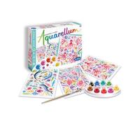 SentoSphère AQUARELLUM - FONDOS MARINOS - Kit de pintura - Pintura acuarellable mágica - a partir de 7 años - Fabricado en Francia - Ref 6401