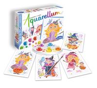 SentoSphère Aquarellum Junior - Brucieres - Kit de pintura mágica infantil - Actividad creativa con 4 cuadros certis - 5 pinturas para crear sombras - a partir de 6 años - Made in France - 6517