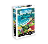 Sentosphere-Calypto 3907300 Caribe 500 Piezas con Tacto Suave, diseño Colorido con Superficie Aterciopelada, Incluye póster de puzle, para Adultos y niños a Partir de 8 años 7300