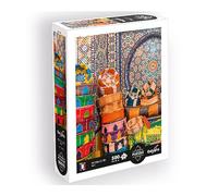 Sentosphere- Calypto 3907354 Medina de FES-Puzle XL de 500 Tacto Suave, Piezas Grandes con Superficie Aterciopelada, para Adultos y niños a Partir de 8 años, Marruecos, cestas, Mosaico, Color fez