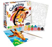 Sentosphere Colorizzy Savannah Kit de Pintura por Números Acrílica para Niños y Jóvenes Artistas a Partir de 8 Años SEN3373910045001