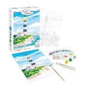 Sentosphère - El Faro - Kit de Pintura por Números Adultos y Adolescentes - Lienzo 16 Colores, Pinceles y Paleta - Manualidades DIY Relajantes - Regalo Creativo - Fabricado en Francia