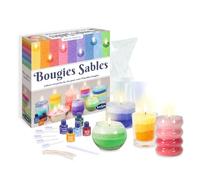 Sentosphère - Kit creativo Velas Eternas - DIY desde 8 años - Actividad manual divertida para crear velas multicolores en vasos de cristal.