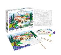 Sentosphère - La Provenza - Kit de Pintura por Números Adultos y Adolescentes - Lienzo 16 Colores, Pinceles y Paleta - Manualidades DIY Relajantes - Regalo Creativo - Fabricado en Francia