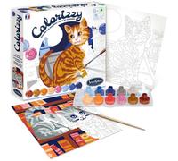 Sentosphere Pintura acrílica Colorizzy, pintura por números Gatos para jóvenes artistas a partir de 8 años, modelo SEN3373910045032