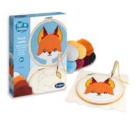 Sentosphère - Punch Needle Renard - Estuche creativo para niños - Iniciación en punto de picado a partir de 6 años - Ilustración para bordar - Relajación y precisión - 20552