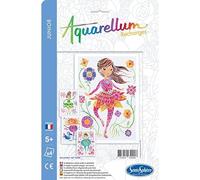 Sentosphère - Recarga Aquarellum - Bailarinas - 6509R - Kit de ocio creativo - Recarga cartas Aquarellum - Kit de pintura - Pintura acuarellable mágica - a partir de 6 años - Fabricado en Francia