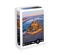 Sentosphère - Rompecabezas de 1000 Piezas - Paisaje - El Monte Saint-Michel - Normandía - Impresión en 7 Colores - Tacto Sedoso Caja ecológica - Fabricado en Francia