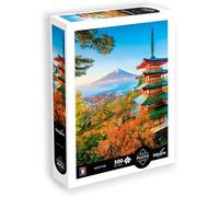 Sentosphère - Rompecabezas de 500 Piezas XL - Paisaje - Monte Fuji - Impresión en 7 Colores - Tacto Sedoso Caja compacta ecológica - Fabricado en Francia